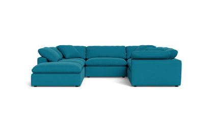 Fluffy 6 Piece Sectional W/Ottoman - Dream Pool