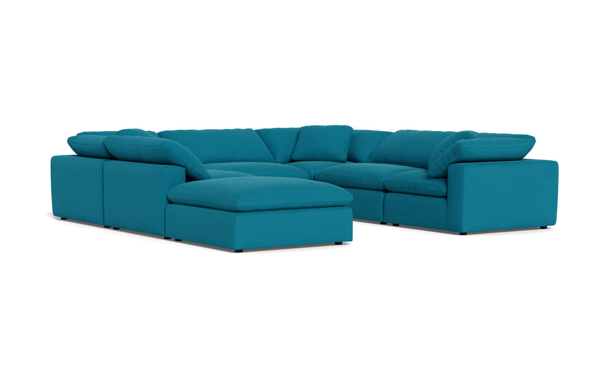 Fluffy 6 Piece Sectional W/Ottoman - Dream Pool