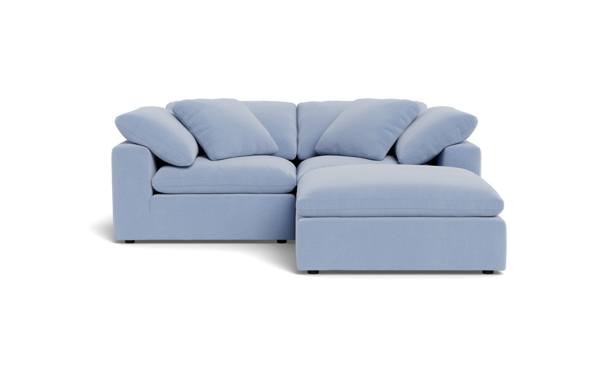 Fluffy 2 Piece Sofa w/Otto - Dream French Blue