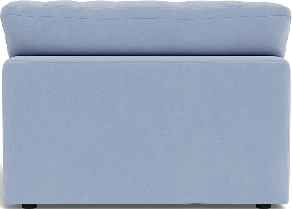 Fluffy Armless Chair - Dream French Blue