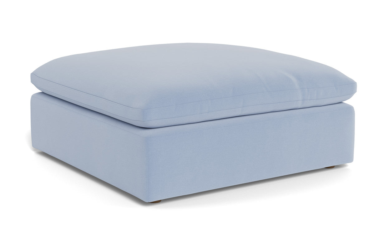 Fluffy Ottoman - Dream French Blue