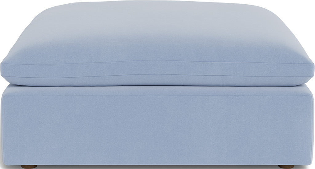 Fluffy Ottoman - Dream French Blue