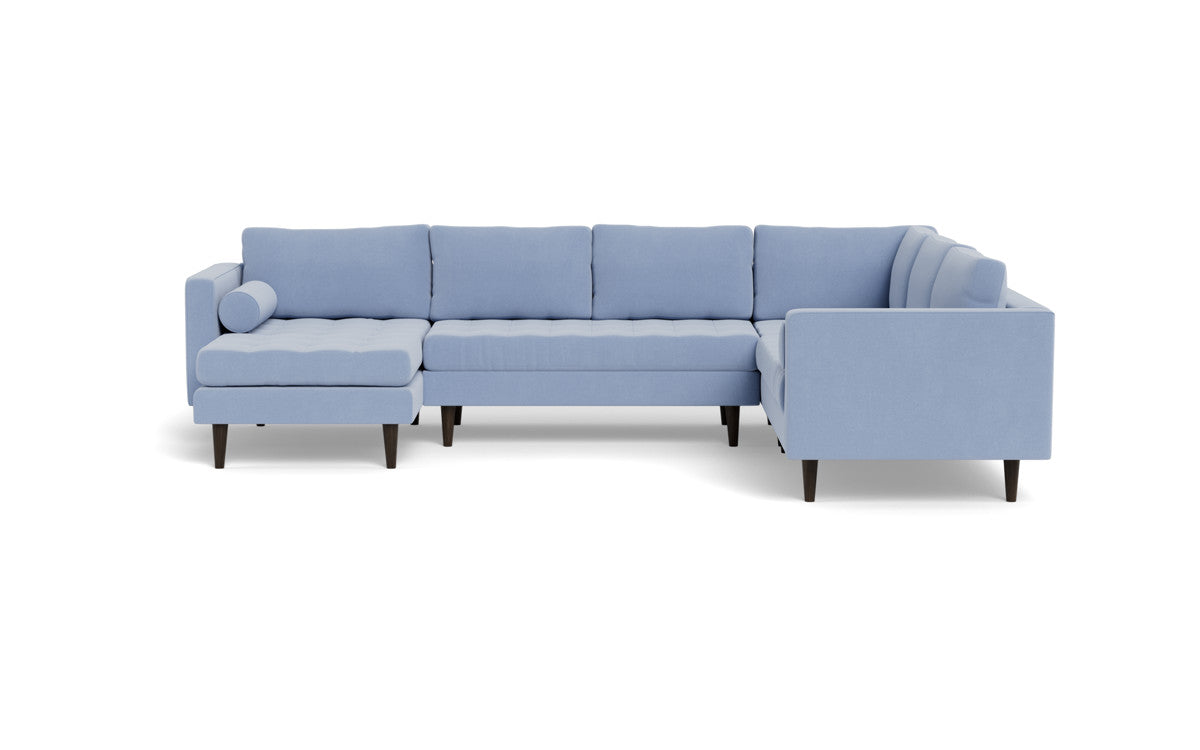 Ladybird 133" Corner Sectional with Left Chaise - Dream French Blue