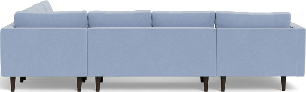 Ladybird 133" Corner Sectional with Left Chaise - Dream French Blue