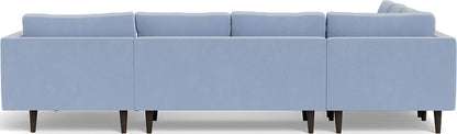 Ladybird 133" Corner Sectionals w. Right Chaise - Dream French Blue