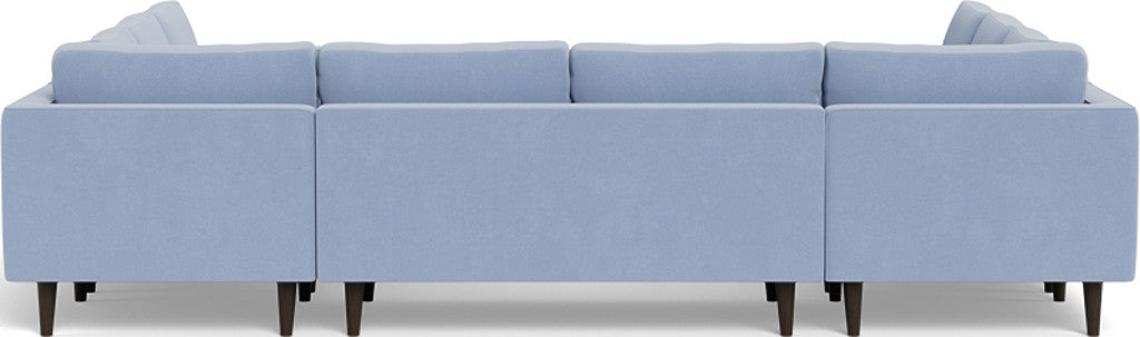 Ladybird 134" U Sectional - Dream French Blue