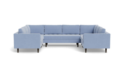 Ladybird 134" U Sectional - Dream French Blue