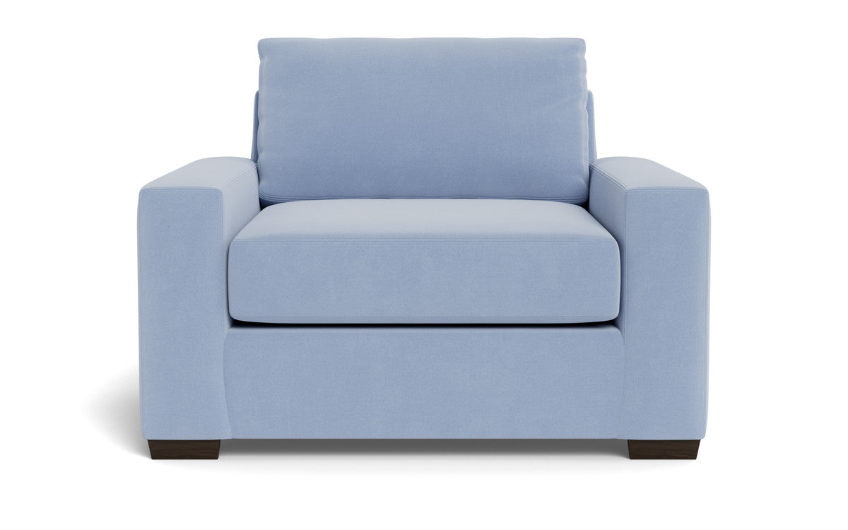 Mas Mesa 52" Deep Arm Chair - Dream French Blue