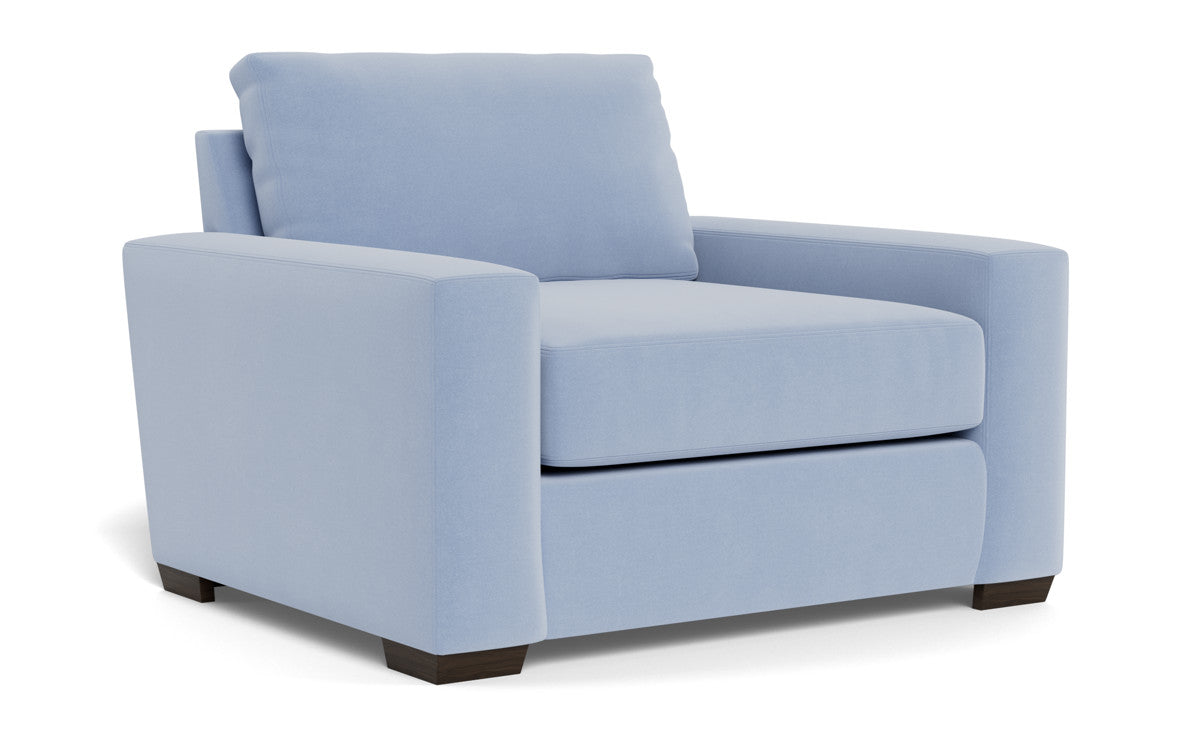 Mas Mesa 52" Deep Arm Chair - Dream French Blue