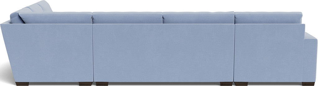 Mas Mesa 162" Deep Corner Sectionals w. Left Chaise - Dream French Blue