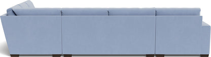 Mas Mesa 162" Deep Corner Sectionals w. Left Chaise - Dream French Blue