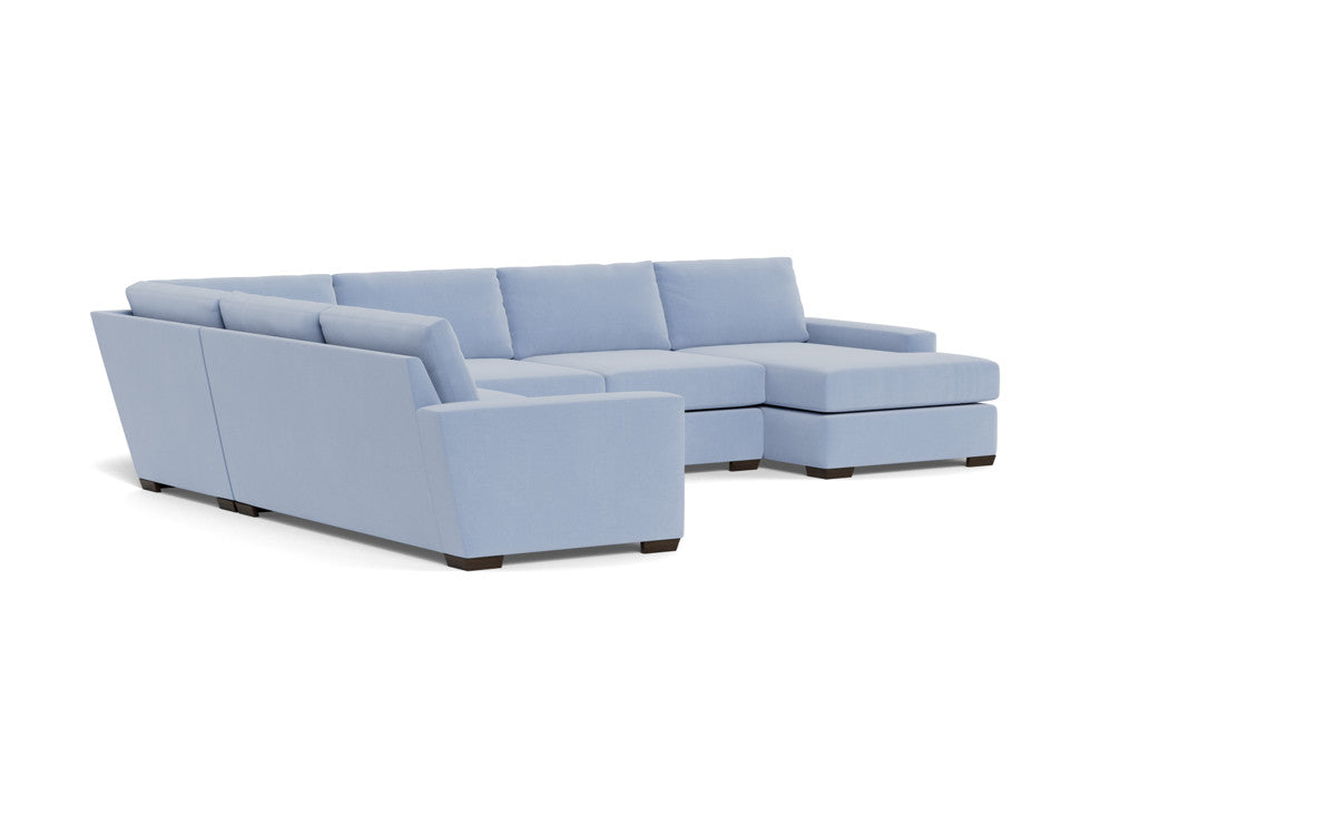 Mas Mesa 162" Deep Corner Sectionals w. Right Chaise - Dream French Blue