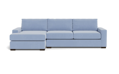 Mas Mesa 123" Deep Left Chaise Sectional - Dream French Blue