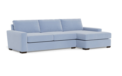 Mas Mesa 123" Deep Right Chaise Sectional - Dream French Blue