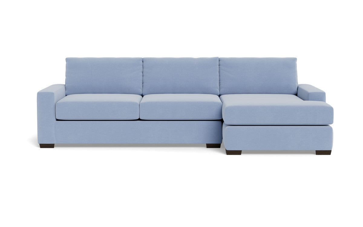 Mas Mesa 123" Deep Right Chaise Sectional - Dream French Blue