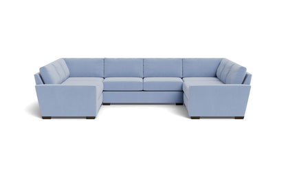 Mas Mesa 166" Deep Condo U Sectional - Dream French Blue