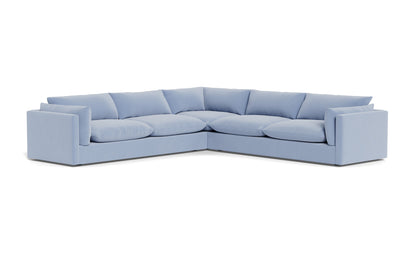 SoCo 124" Corner Sectional - Dream French Blue