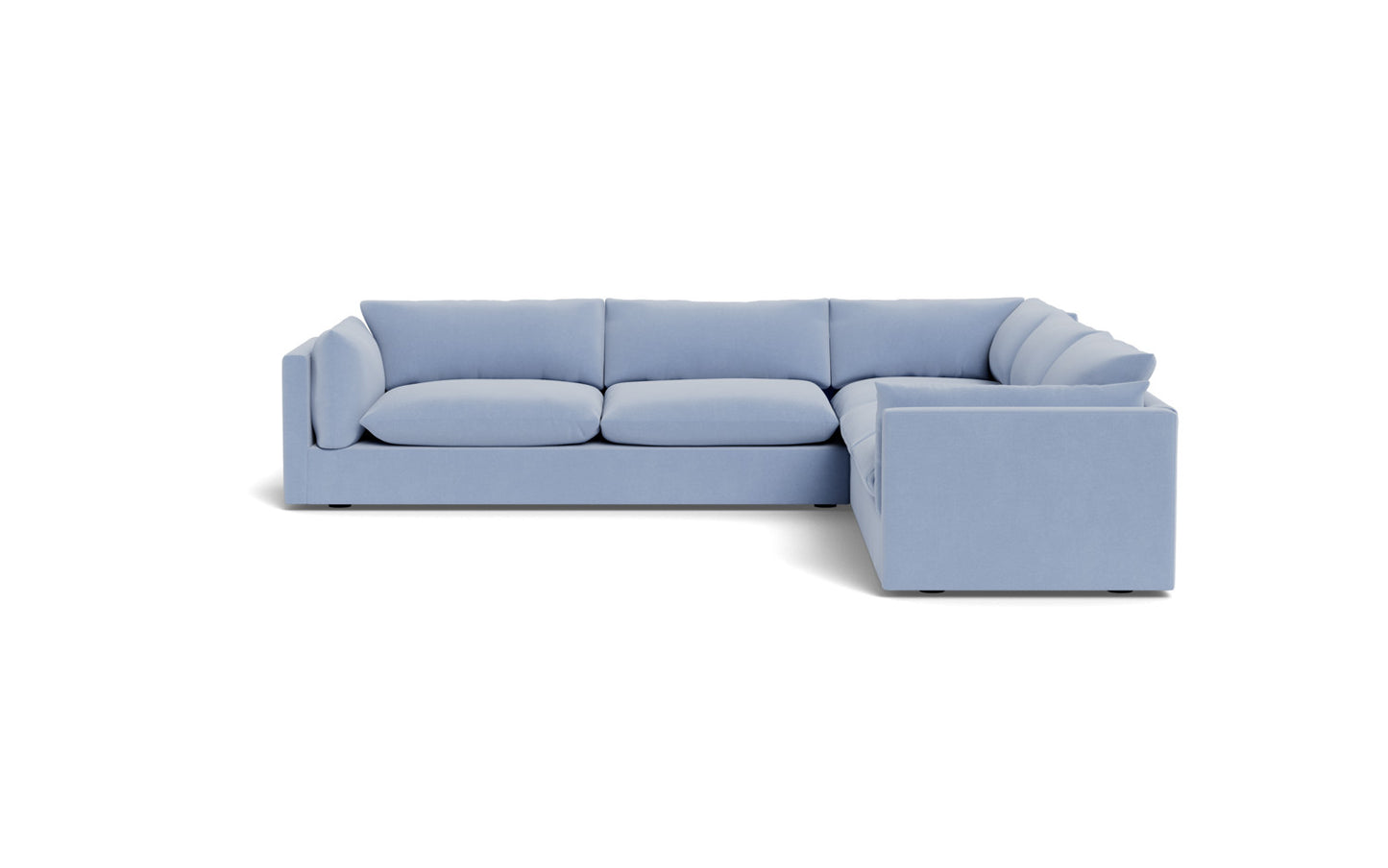 SoCo 124" Corner Sectional - Dream French Blue