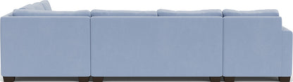 Track 141" Corner Sectionals W. Full Sleeper & Left Chaise - Dream French Blue