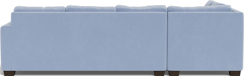 Track 121" Left Chaise Sectional - Dream French Blue