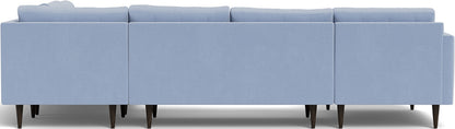 Wallace 131" Corner Sectionals w. Left Chaise - Dream French Blue