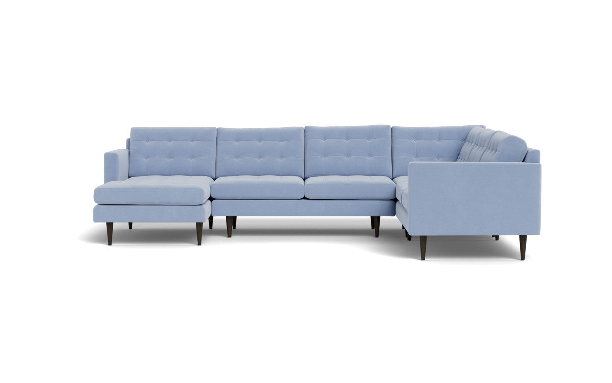 Wallace 131" Corner Sectionals w. Left Chaise - Dream French Blue