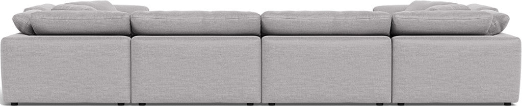 Fluffy 4 Corner U Sectional - Bennett Dove