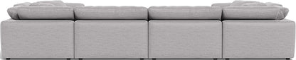 Fluffy 4 Corner U Sectional - Bennett Dove