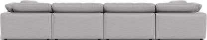 Fluffy 4 Piece Sectional W/Double Otto - Bennett Dove