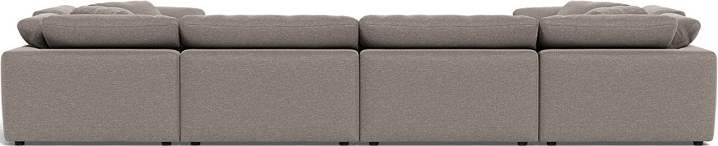 Fluffy 4 Corner U Sectional