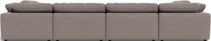 Fluffy 4 Piece Sectional W/Double Otto - Bennett Praline