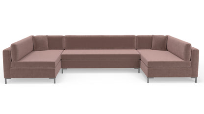 Bonnell 162" U Armless Sectional - Amigo II Dusk
