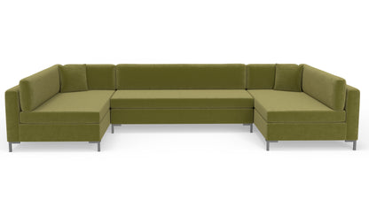 Bonnell 162" U Armless Sectional - Amigo II Garden