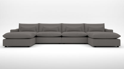 Bouldin 166" Sofa W. Double Ottomans