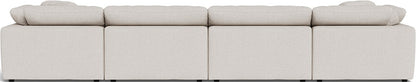 Fluffy 4 Piece Sectional W/Double Otto - Camila Oyster