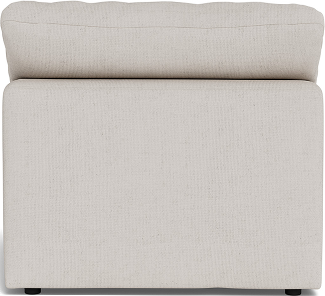 Fluffy Small Armless Chair - Bloke Snow