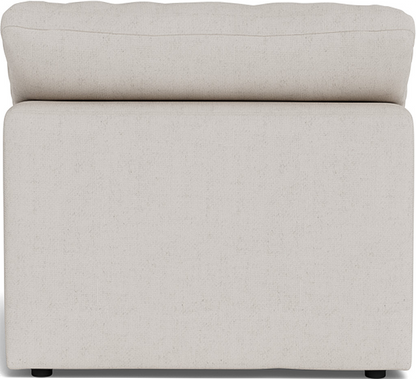 Fluffy Small Armless Chair - Bloke Snow