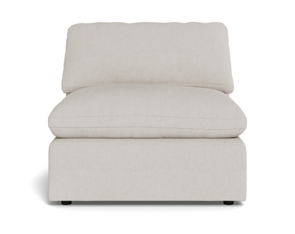 Fluffy Small Armless Chair - Camila Oyster