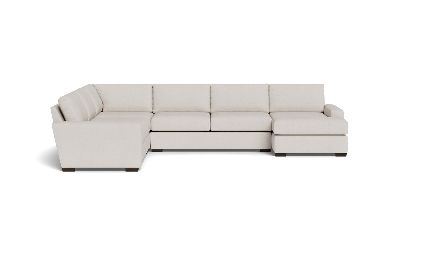 Mas Mesa 162" Deep Corner Sectionals w. Right Chaise - Bennett Red