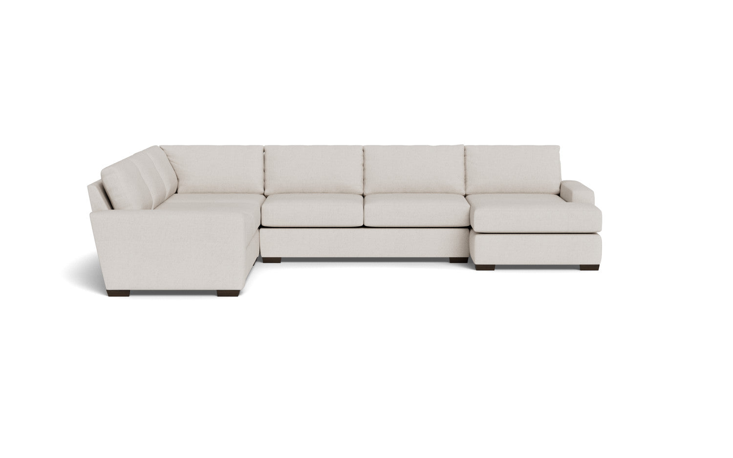 Mas Mesa 162" Deep Corner Sectionals w. Right Chaise - Bennett Red