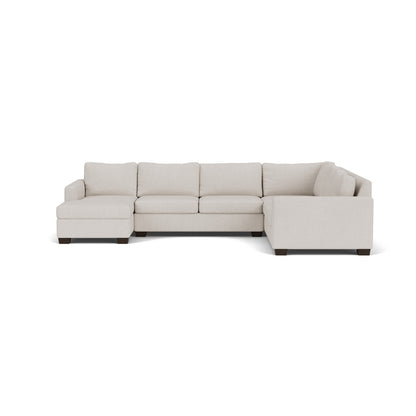 Track 141" Corner Sectionals W. Full Sleeper & Left Chaise - Camila Oyster
