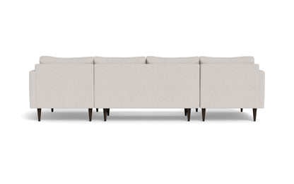 Wallace 126" Untufted Double Chaise U Sectional