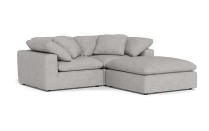 Fluffy 2 Piece Sofa w/Otto - Camila Smoke