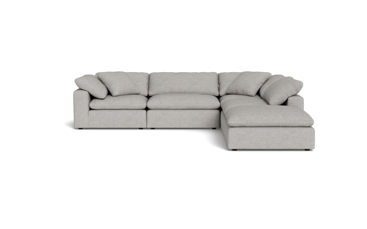 Fluffy 4 Piece Sectional w/Otto - Camila Smoke