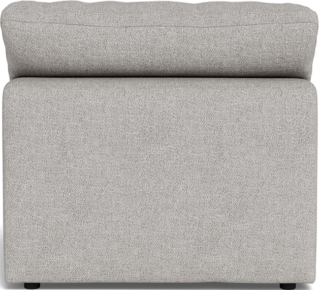 Fluffy Small Armless Chair - Camila Smoke