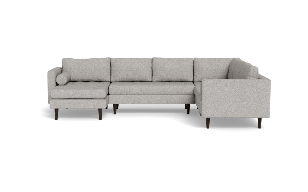 Ladybird 133" Corner Sectional with Left Chaise - Camila Smoke