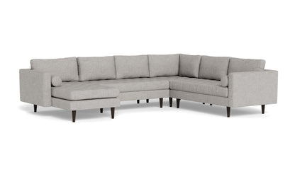 Ladybird 133" Corner Sectional with Left Chaise - Camila Smoke