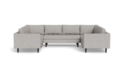 Ladybird 134" U Sectional - Camila Smoke