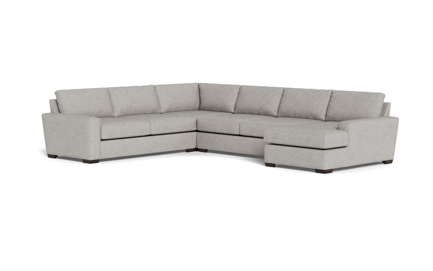Mas Mesa 162" Deep Corner Sectionals w. Right Chaise - Camila Smoke