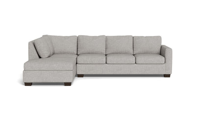 Track 121" Left Chaise Sectional - Camila Smoke